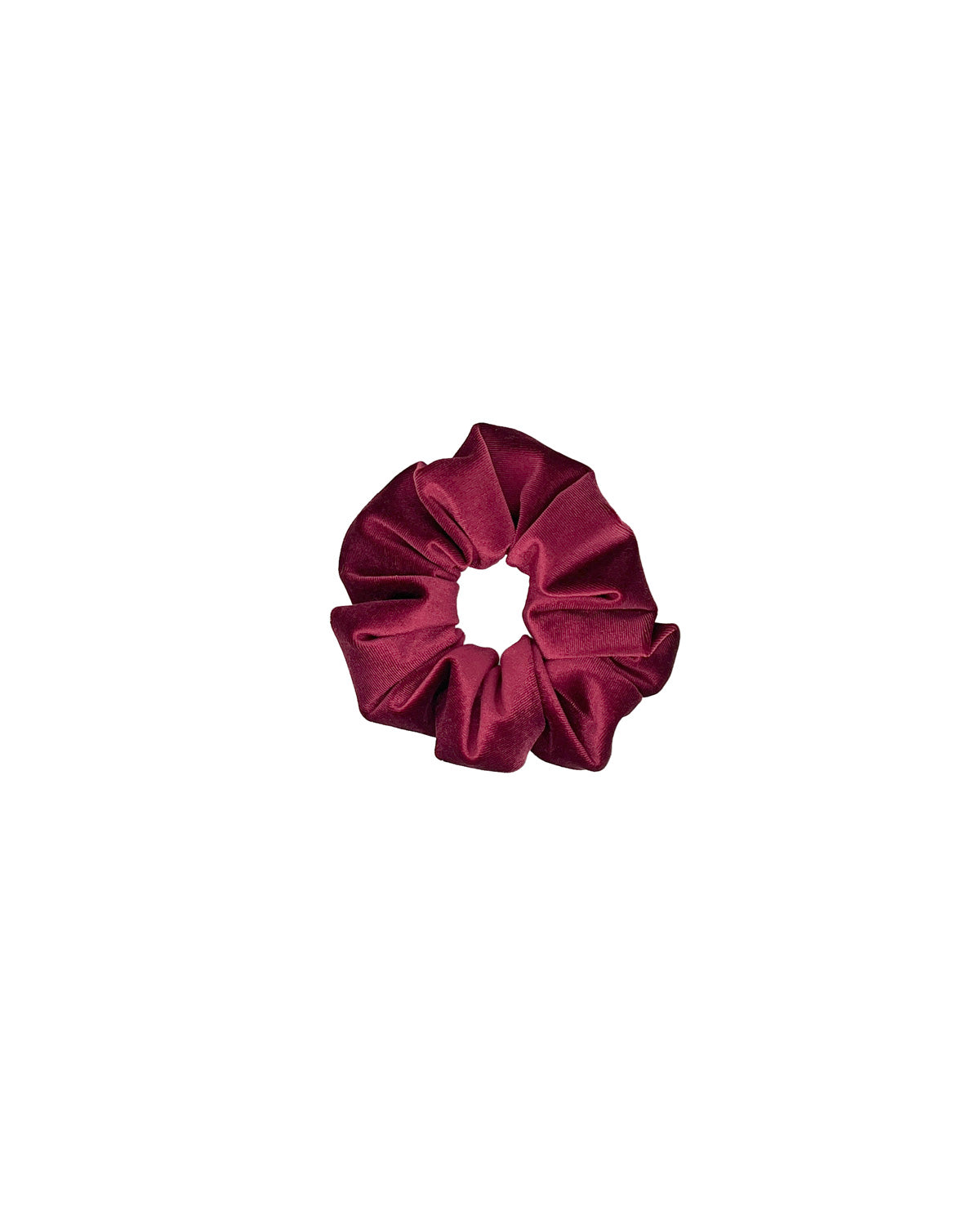 Bordeaux velvet scrunchie