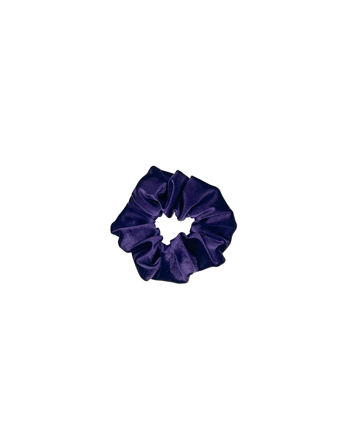 Dark violet velvet scrunchie