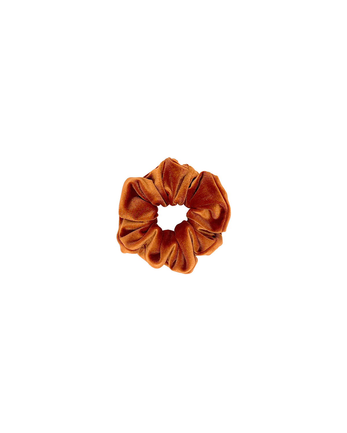 Rust velvet scrunchie