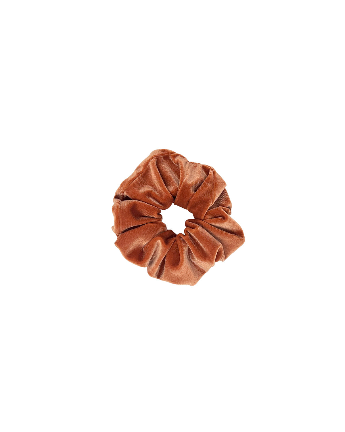 Terracotta velvet scrunchie
