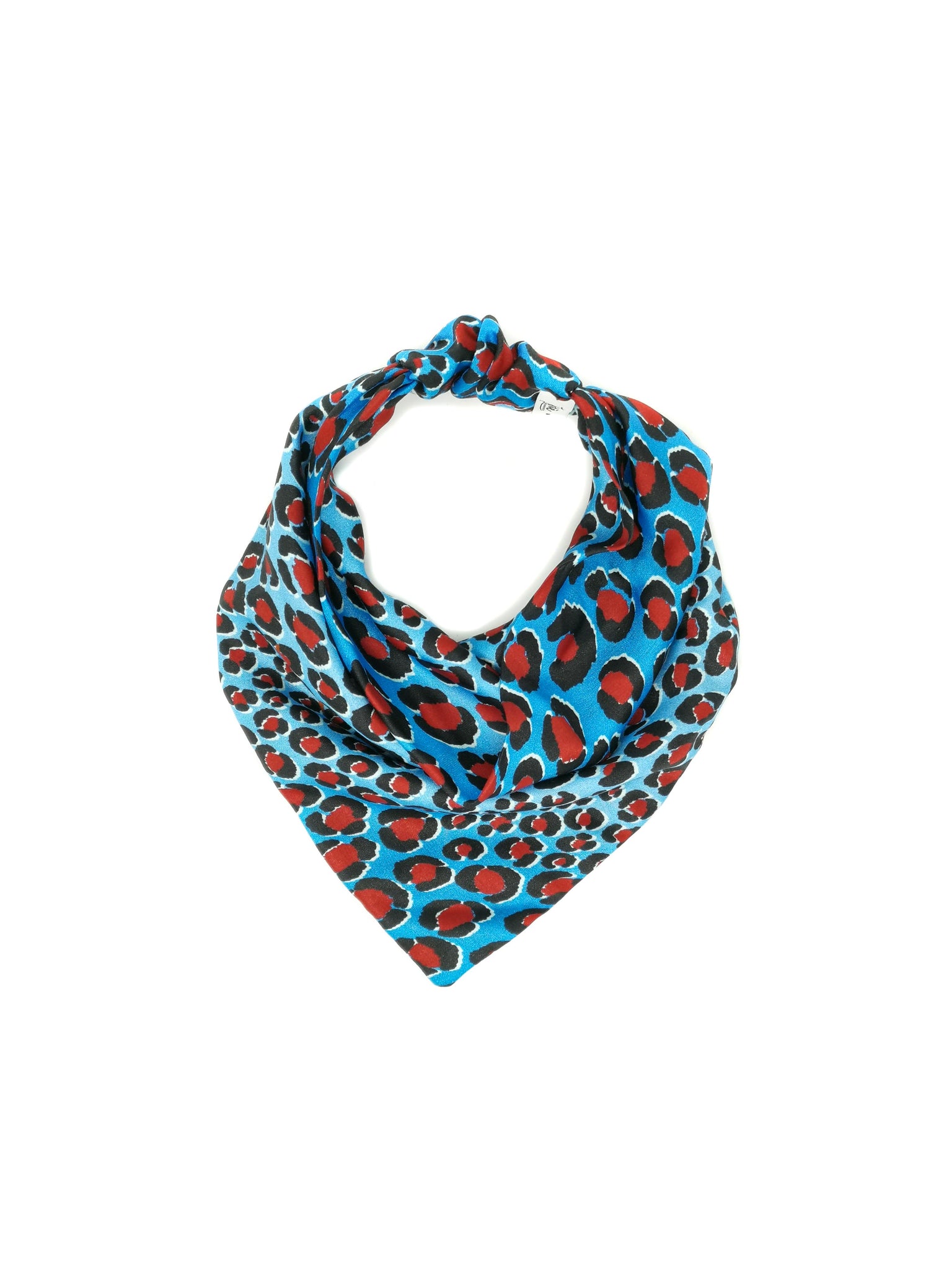 Bandana foulard in viscosa fantasia leopardata