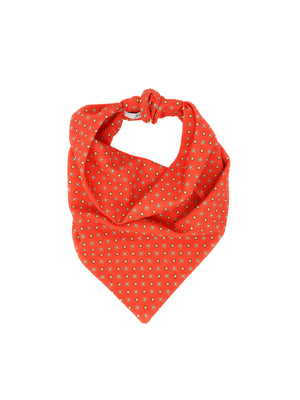 Orange tie patterned bandana