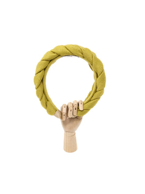 "Frida" lime wool braided hairband