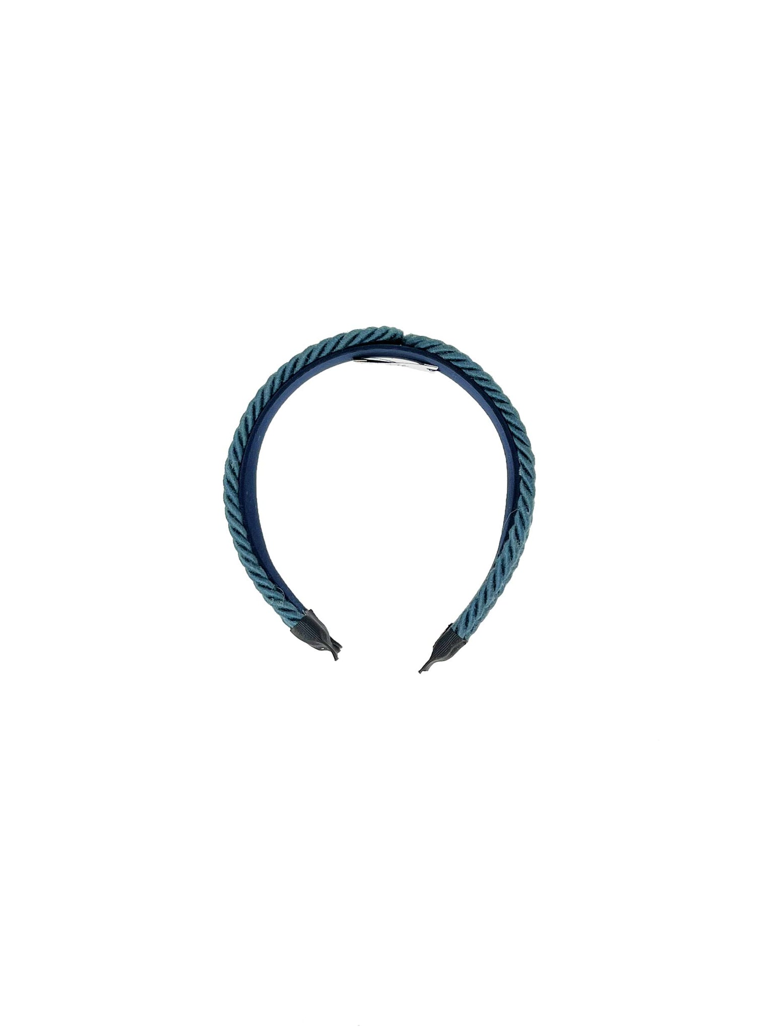 Headband with double avion blue cord