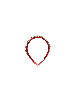 Cerchietto per capelli con motivo a pois rossi per donne e Cerchietto per capelli con motivo a pois rossi per donne e