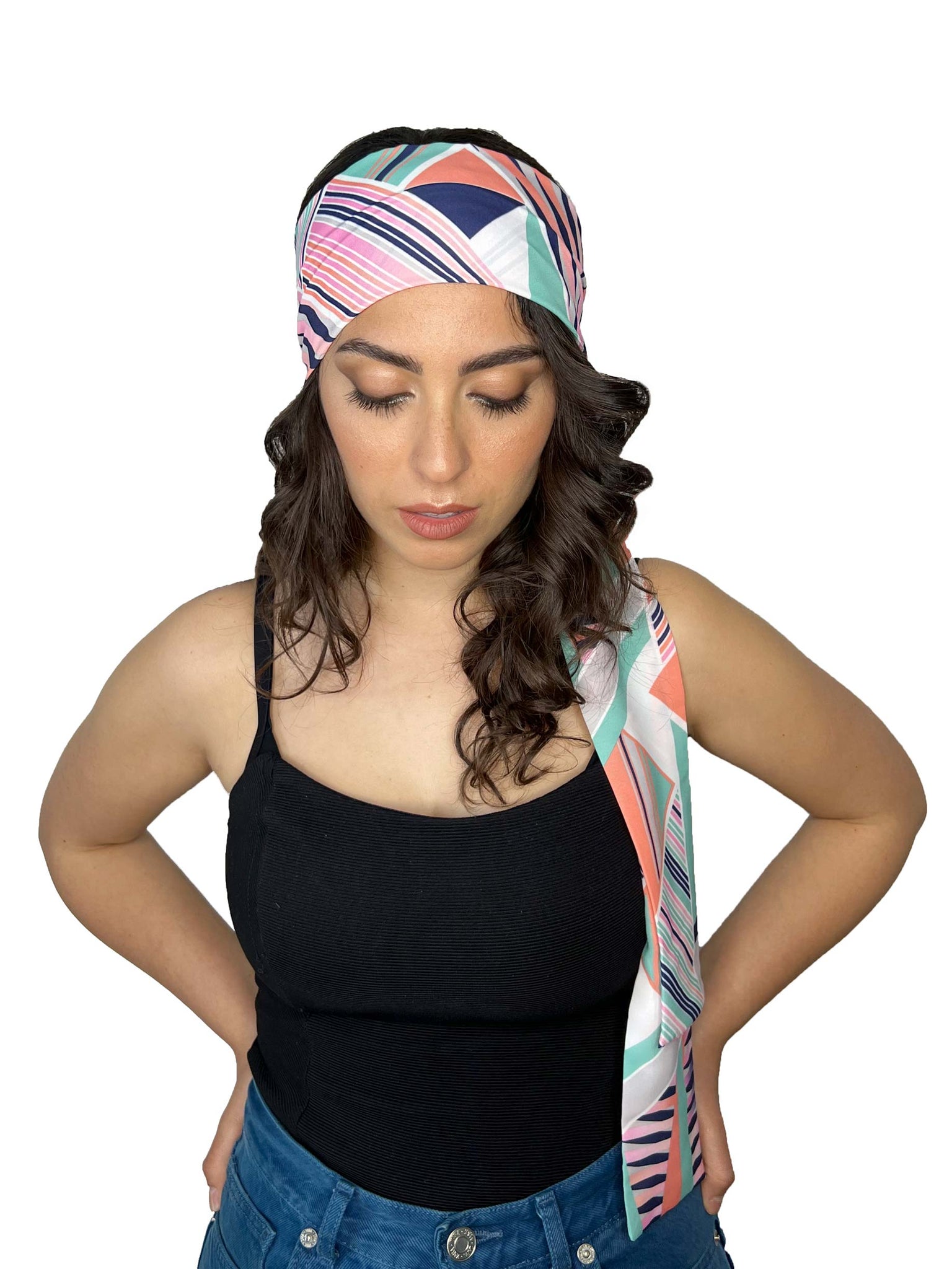 Geometrical patterned "Lucia" headband