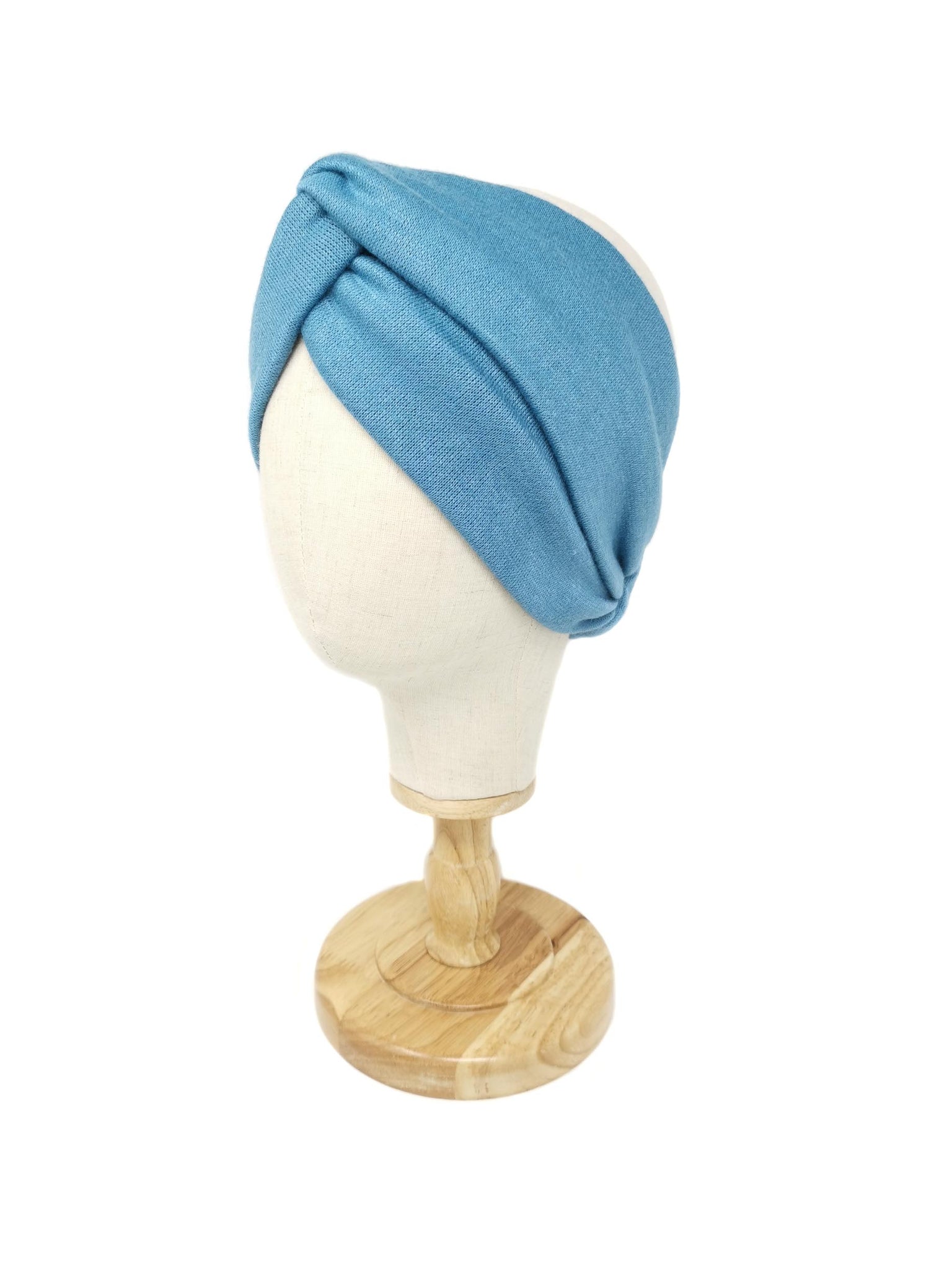 Light blue wool headband