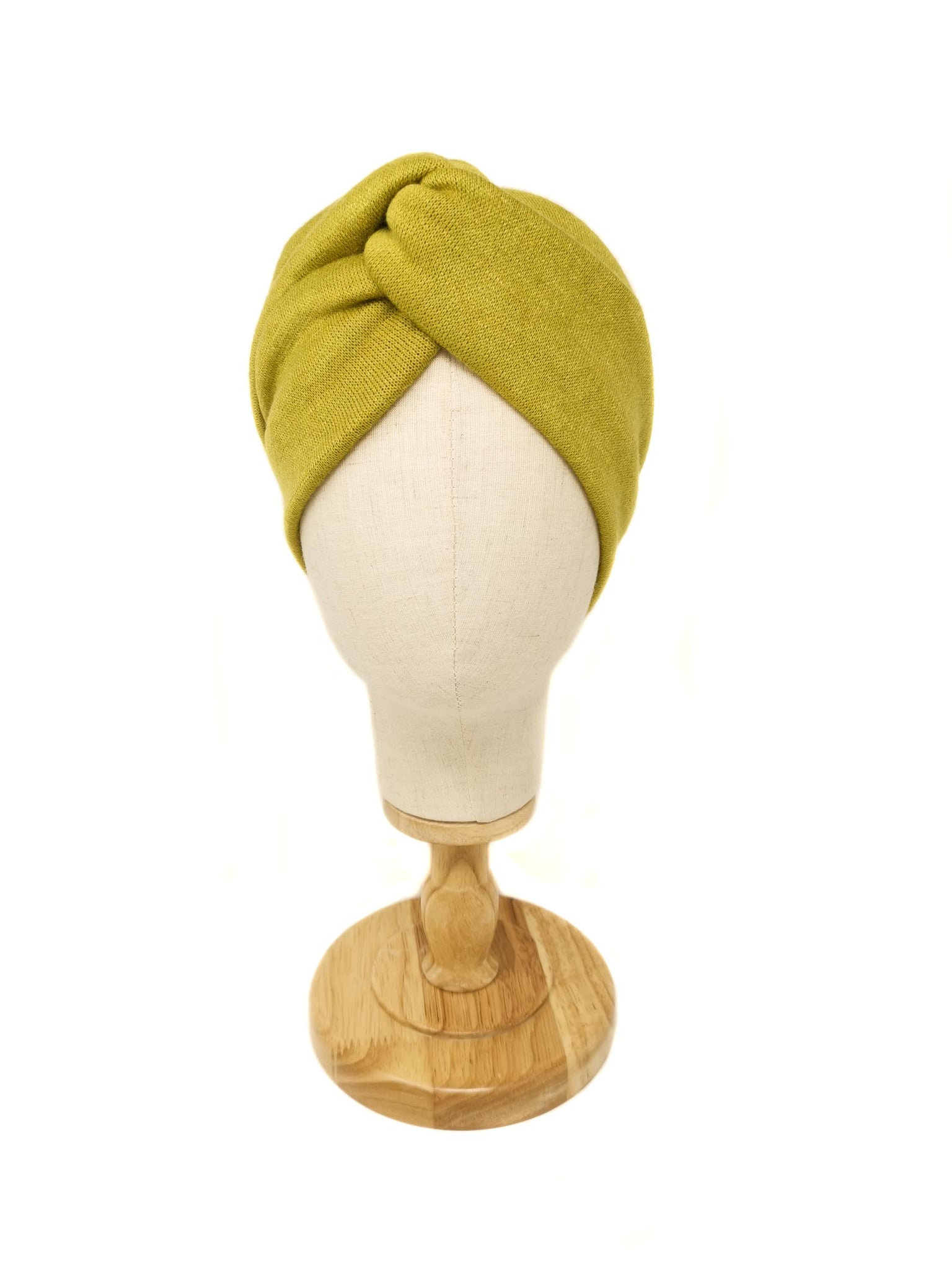 Lime green wool headband