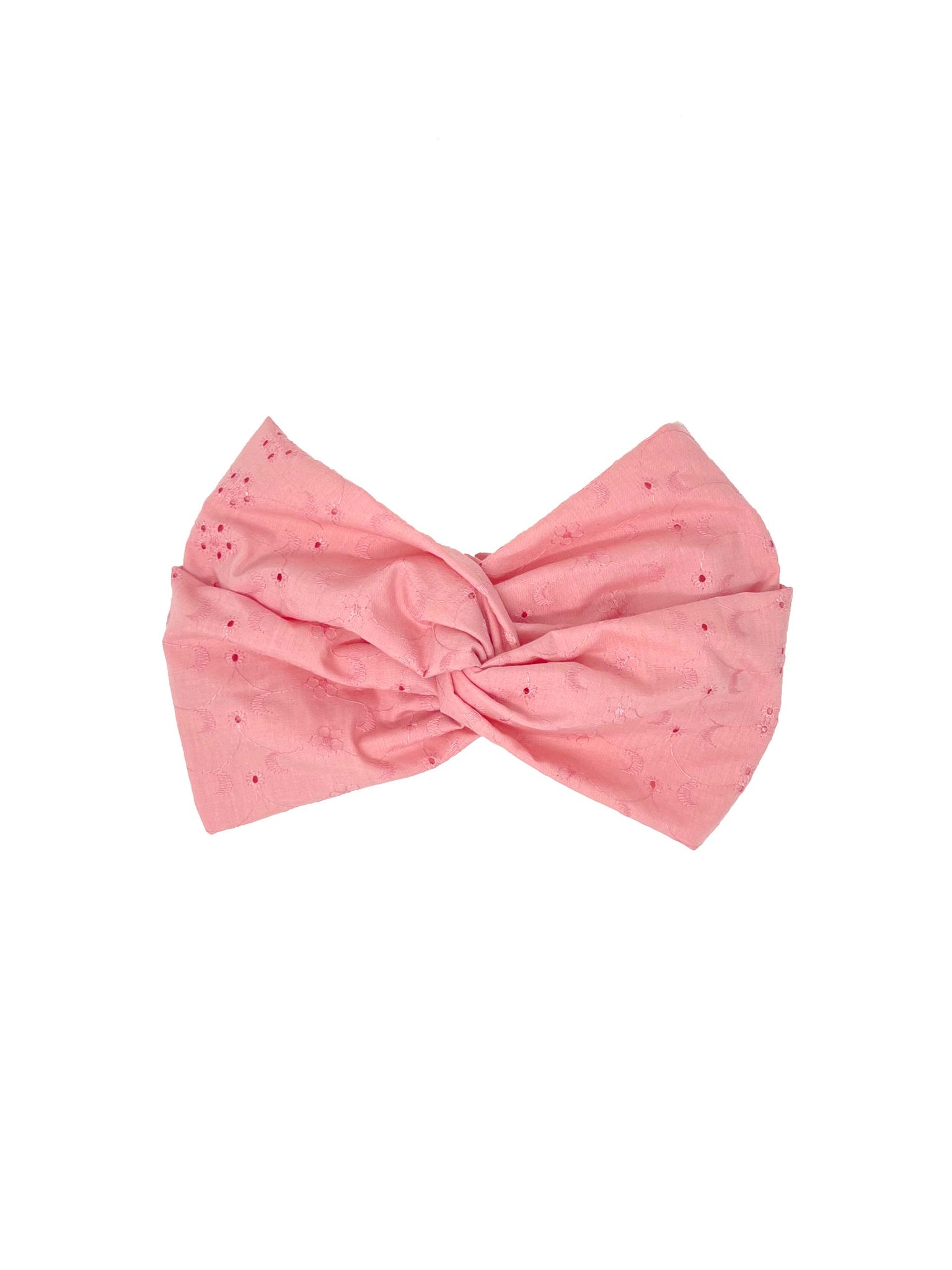 Pink sangallo cotton headband