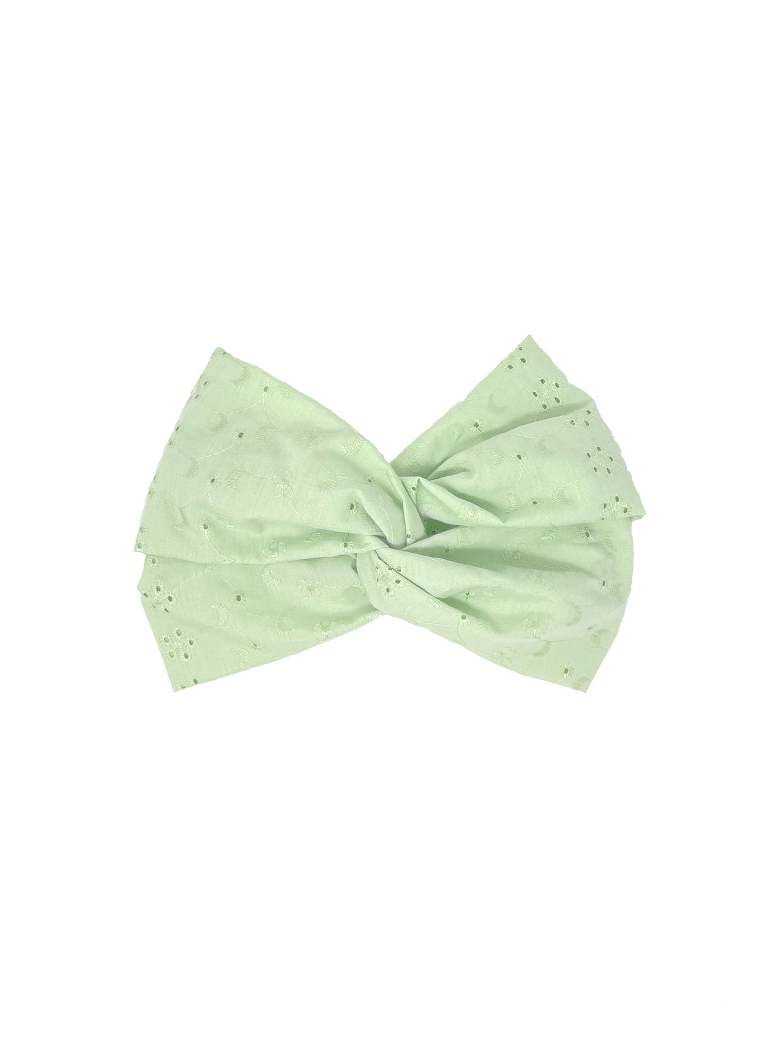 Sage green sangallo cotton headband