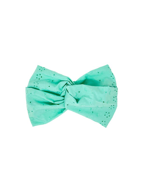 Mint green sangallo cotton headband
