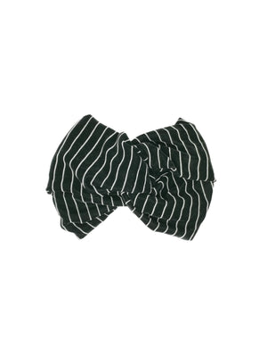 Striped patterned silk velvet headband