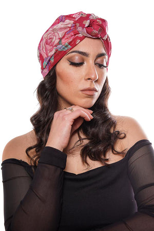 handmade turban made in Italy with silk fabric limited edition